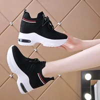 white women sneakers woman running shoes women 2021 zapatos mujer mesh breathable gym fitness shoes black platform sneakers