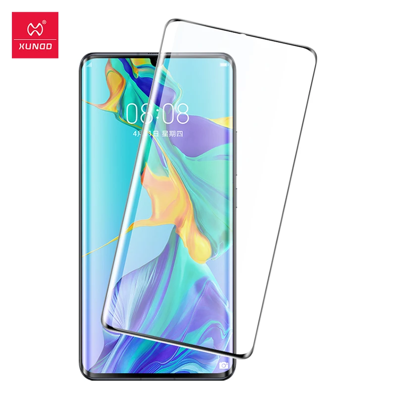 Защитное стекло XUNDD для Huawei P30 Pro Защитная пленка экрана 9H 2.5D изогнутая из