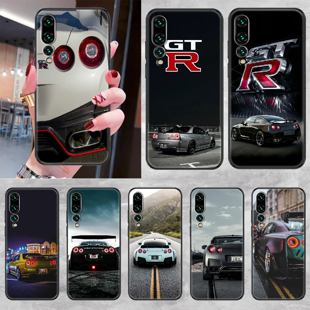 GTR спортивный автомобильный чехол для телефона Huawei P Mate P10 P20 P30 P40 10 20 Smart Z Pro Lite 2019
