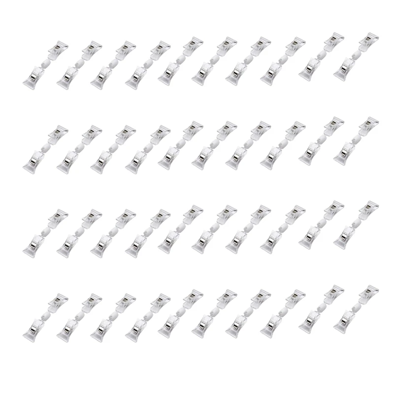 

PPYY-40 Pieces Clear Plastic Rotatable Merchandise Sign Display Mini Clip Tag Holders for Business Cards