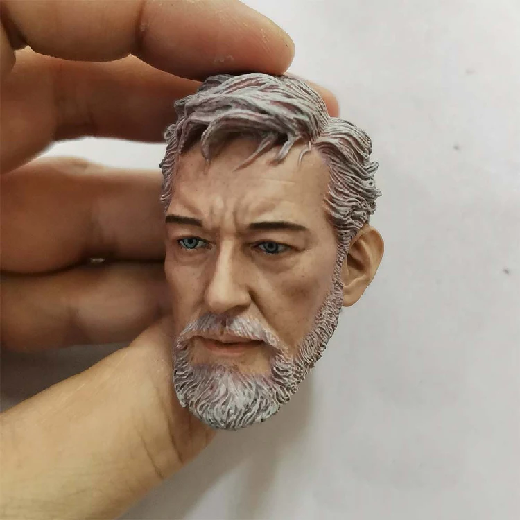 1/6 Оби-Ван Кеноби Неокрашенный головка для 12''Bodies Экшн фигурки игрушки подарки