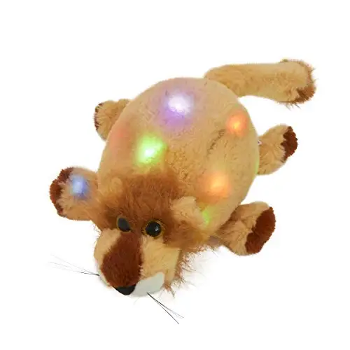 

Bstaofy LED Lion Stuffed Animal Adorable Jungle Plush Toys Cute Round Interesting for Kids Toddlers