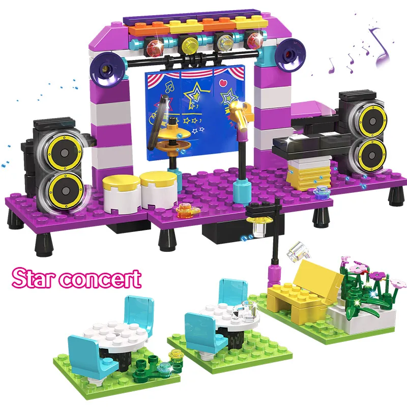 460 шт. Детский конструктор Звездный концерт|Блочные конструкторы| |