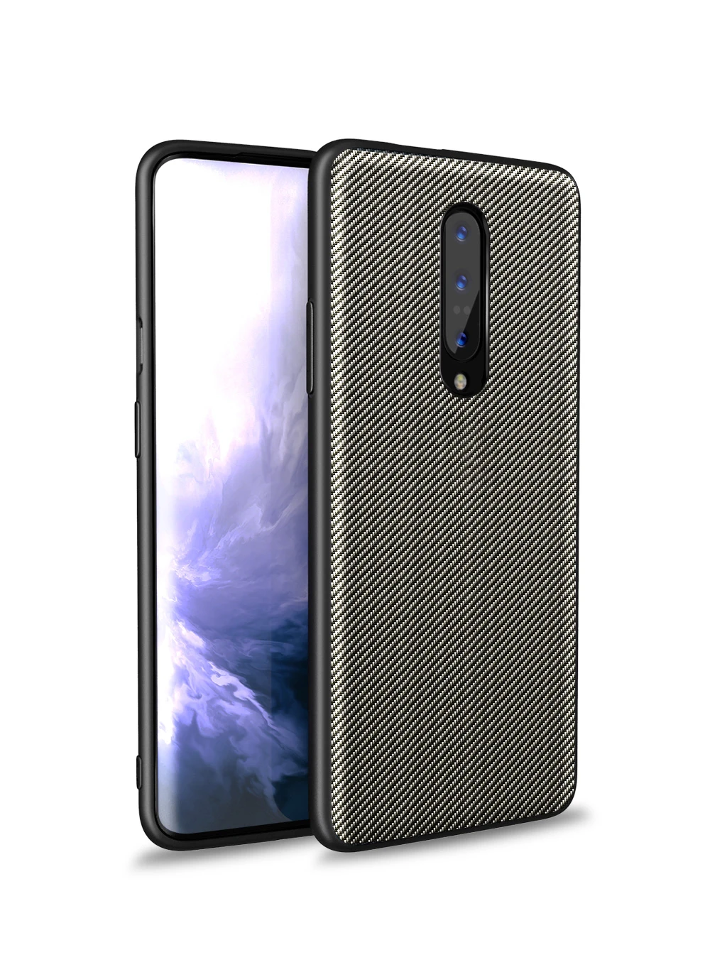 Для ONEPLUS 7 Pro Чехол, предотвращает появление отпечатков пальцев, микрофибра, углеродное волокно, кожа, силиконовый мягкий чехол для ONEPLUS 6T 6 5T 5 7 Pro