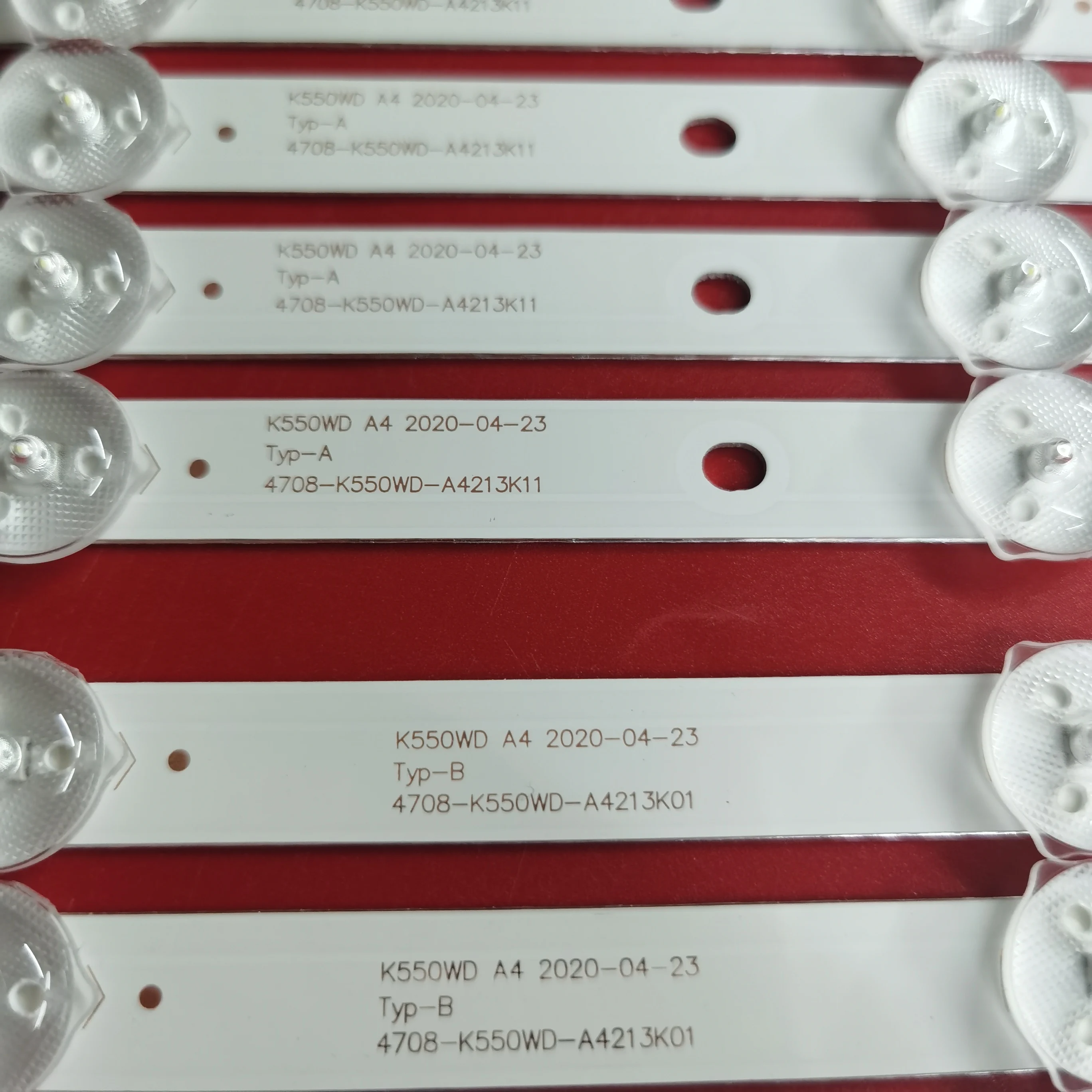 12 шт. в упаковке новый бренд подходит для Philips 55PFL3045/T3 светильник бар 4708 K550WD