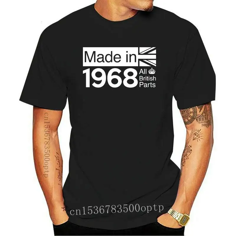 

New 1968 British Parts - 48th Birthday - Mens T-Shirt Gift - PresentMen'S T-Shirts Summer Style Fashion Swag Men
