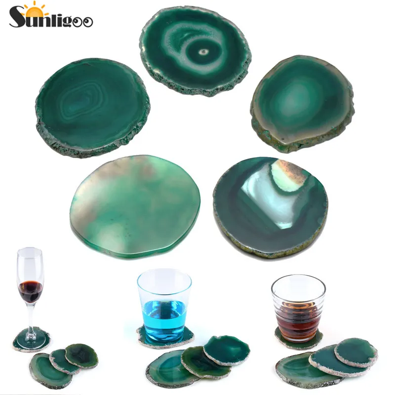 Sunligoo Прямая поставка коврик для стакана из агата подставки напитков