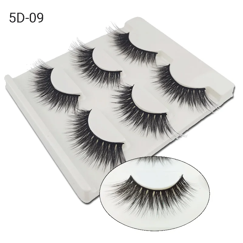Bobilash 3 пары 5D накладные ресницы натуральные длинный макияж искусственные