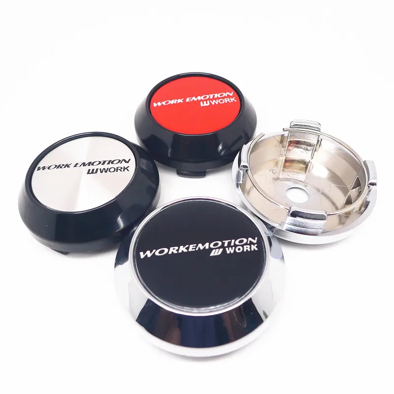 

4pcs 64mm 57mm For Work Emotion W Work Wheel Center Hub Cap Car Styling Cover 45mm Emblem Badge Stickers Accessories