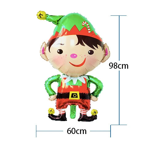 Elf Moose Deer Animal Foil Helium Balloon Merry Christmas New Year Xmas Decorations Birthday party decorations kids - Цвет: Christmas boy
