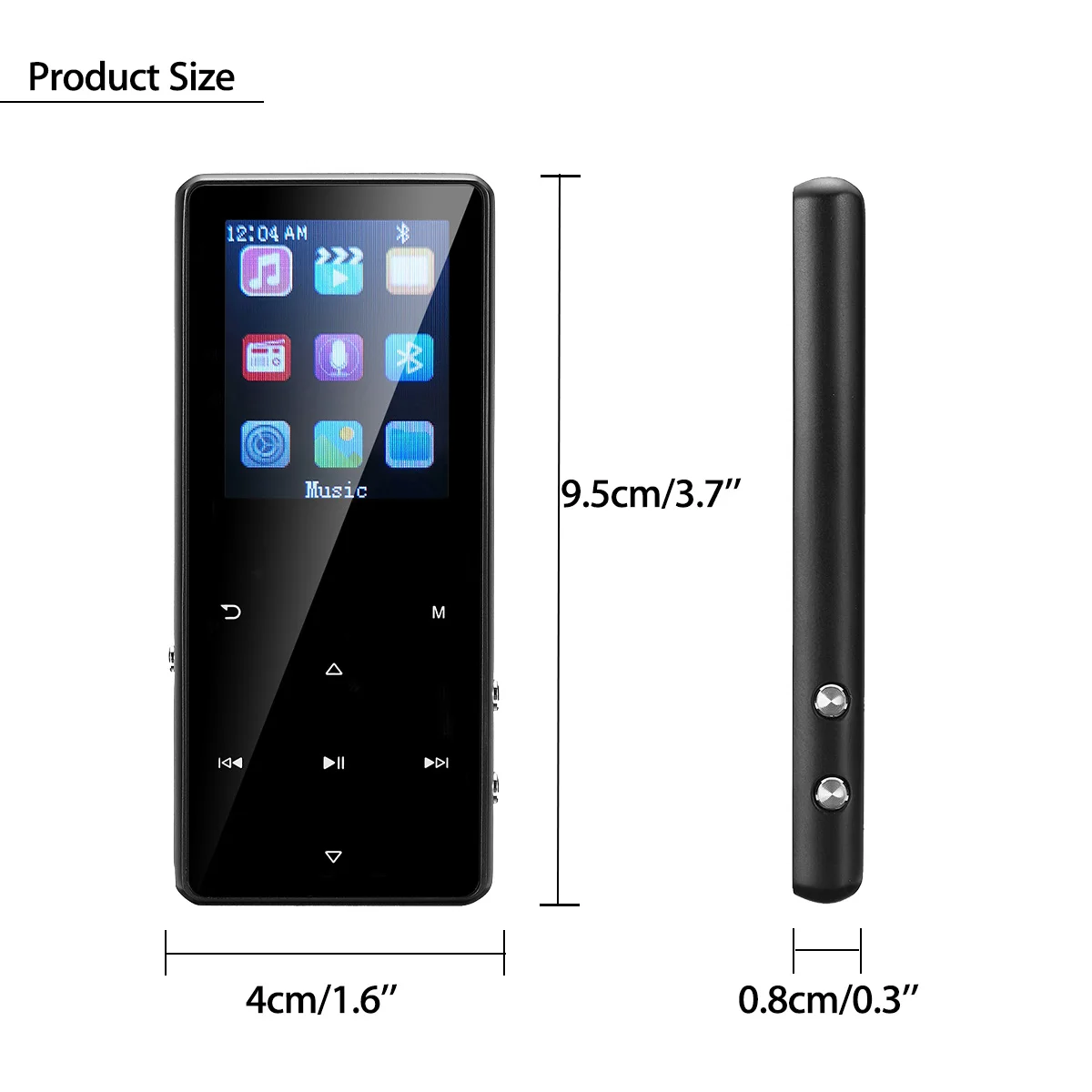 Портативный музыкальный плеер с поддержкой TF карты 8 ГБ 16 32 bluetooth MP3 Hi Fi FM радио