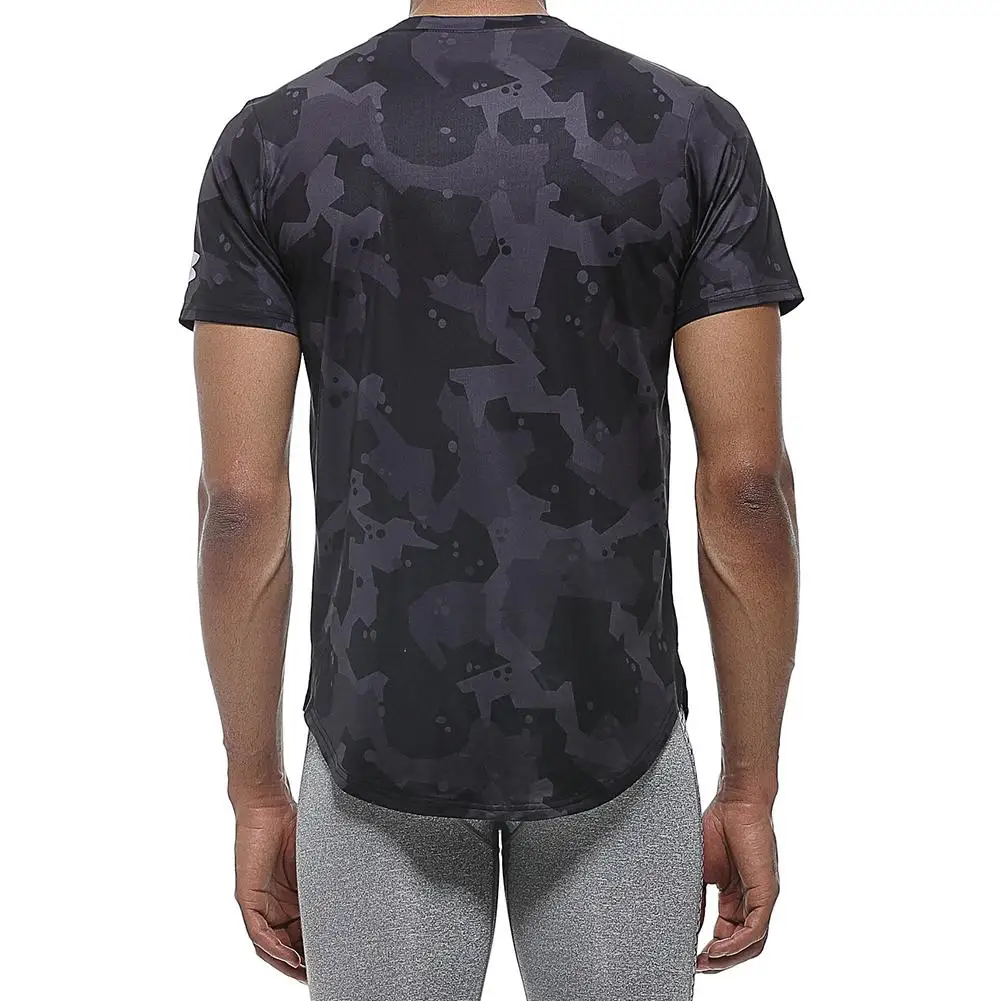 Мужская футболка с коротким рукавом и камуфляжным принтом | Спорт развлечения