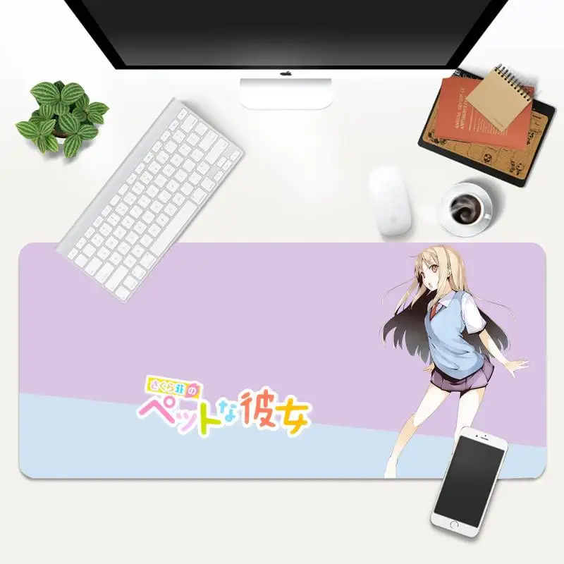 

Mashiro Shiina Keyboards Mat Rubber Gaming mousepad Mouse Pad Company XL Large Keyboard PC Desk Mat Takuo Anti-Slip Comfort Pad