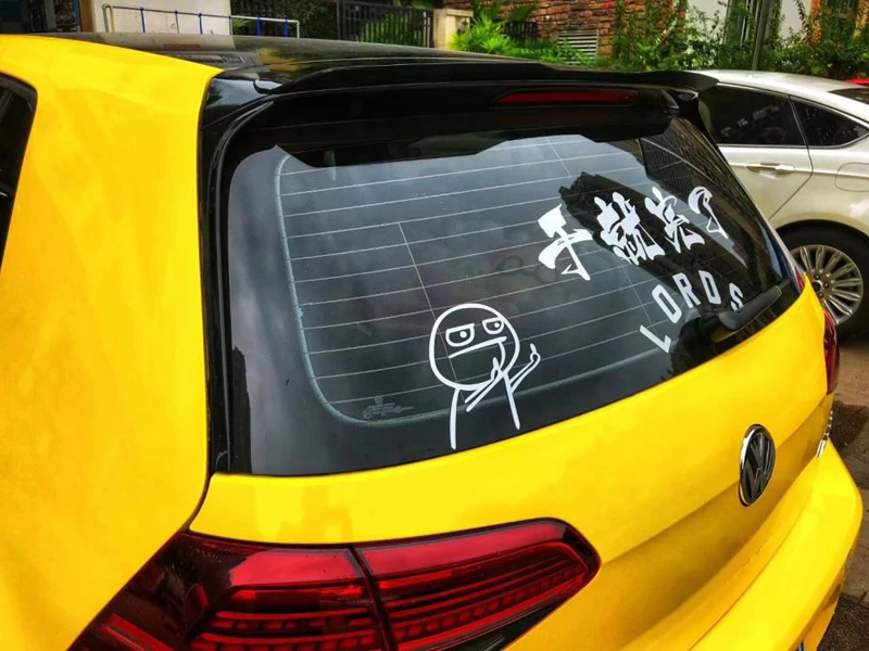 

for Volkswagen GOLF MK7 MK7.5 spoiler 2014-2018 GOLF 7 GOIF 7.5 spoiler high quality ABS material car rear wing color rear