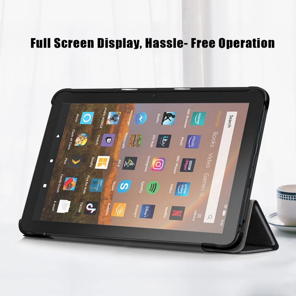 Чехол для Amazon Fire HD 8 Plus 2020 с функцией автоматического сна чехол из искусственной