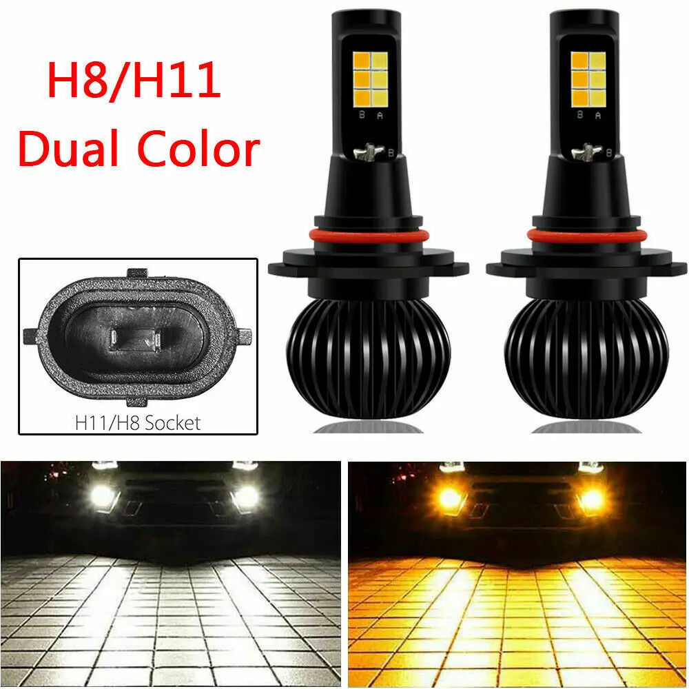 

12V Car Lights 160W Replacement 3030 LED Conversion Dual Color High Power