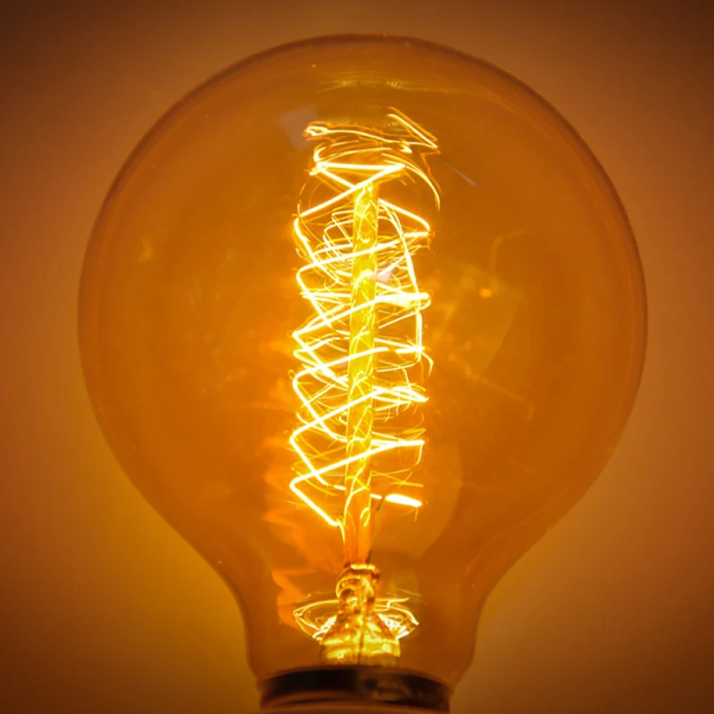 G80 лампа Эдисона с намоткой проволоки 40 Вт Edison Ретро вольфрамовый провод E27