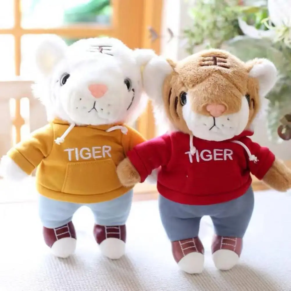 Плюшевая игрушка тигр удобная пригодная для носки с принтом плюшевая | Игрушки и