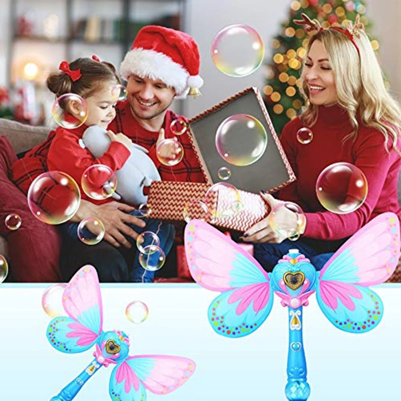 

Automatic Fairy Magic Bubble Wand Electric Bubble Machine Children's Bubble Wand Girl Blowing Bubble Artifact Toy L4MC