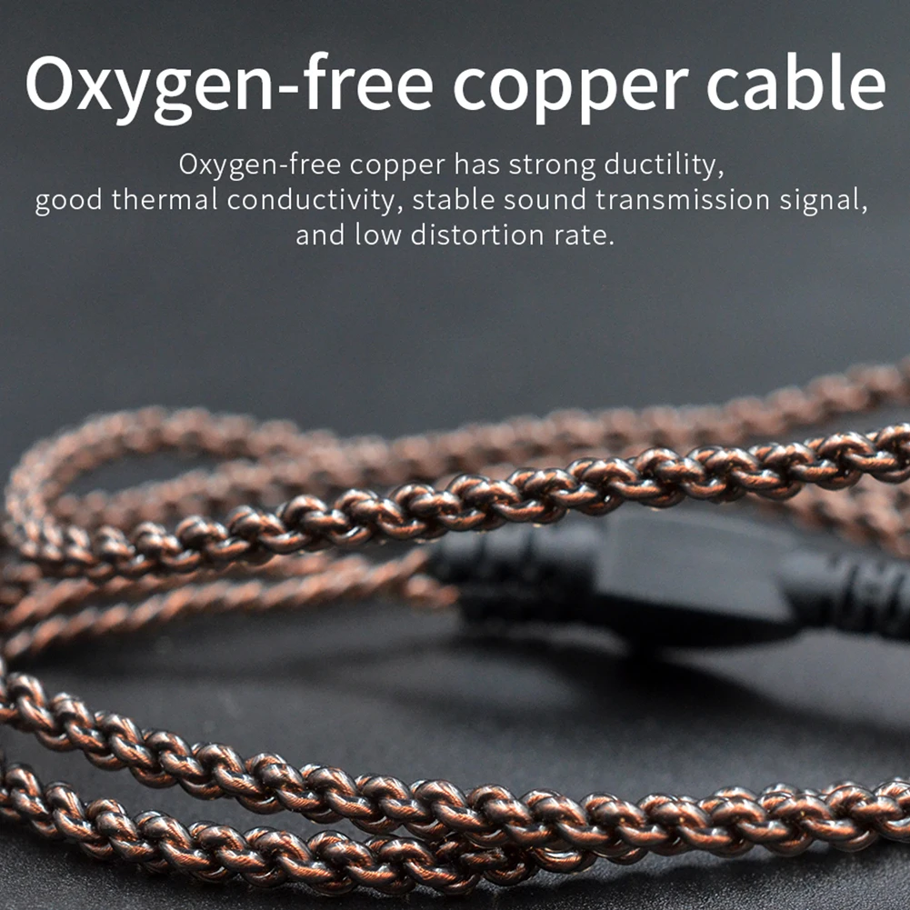 Витой из бескислородной меди аудио кабель для CCA плотным верхним ворсом KZ Hi-Fi