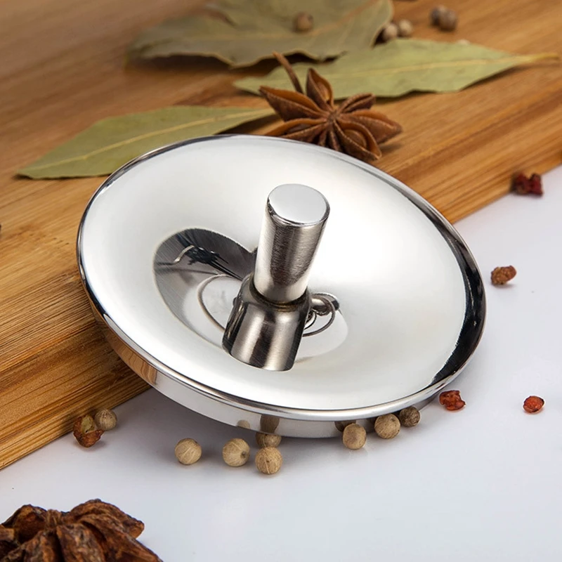 Набор из 3 банок для специй нержавеющей стали с крышкой и подставкой ложек