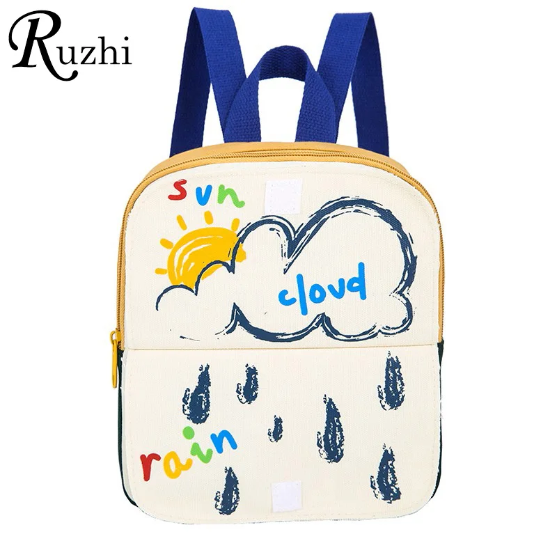 Школьный рюкзак с откидной крышкой, Детский рюкзак с мультяшным принтом, детские мини-рюкзаки для детского сада, легкая дизайнерская сумка ...