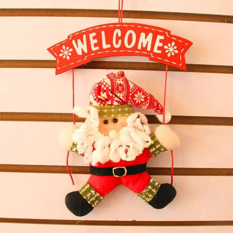 

29 Santa Claus Snowman Tree Door Christmas Decoration For Home Ornament Decor Hanging Pendant Christmas Gift Navidad Decoration