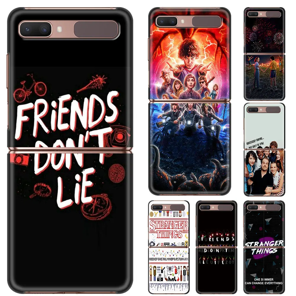 

Phone Case For Samsung Z Flip 5G TPU Cover Silicone Black Softshell Stranger Things Elegance