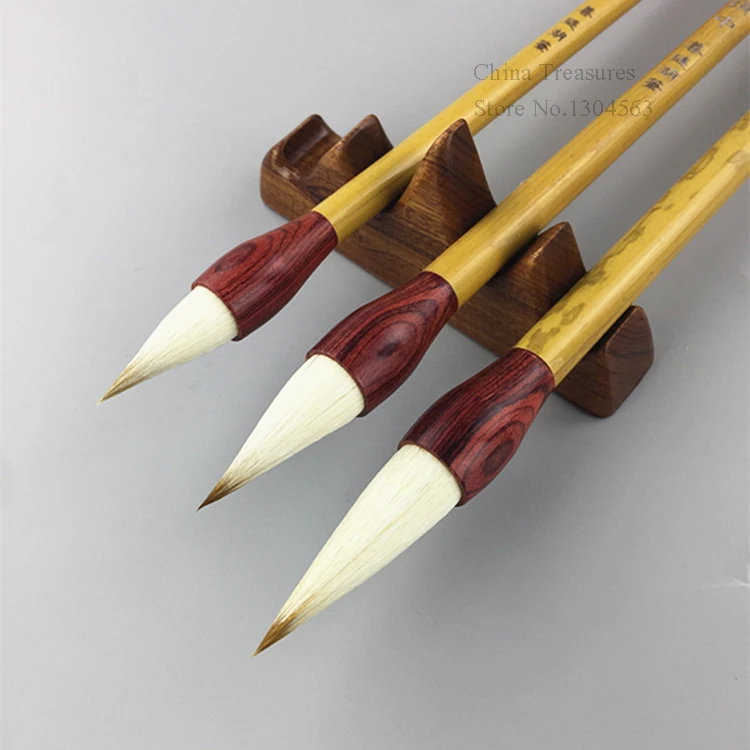 Cena 3 Sztuk/partia, Pędzel Do Chińskiej Kaligrafii Zestaw Ji Ju Suan Tou Mao Bi Li Shu Xiao Kai Cao Shu