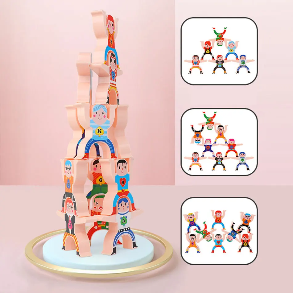 16 шт./компл. мультиплеерные балансные кирпичи для укладки ВЫСОКОЙ игры