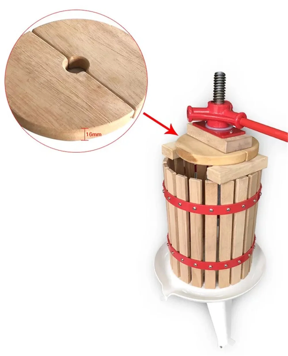 Пресс для фруктового вина яблочная Виноградная дробилка ручная соковыжималка