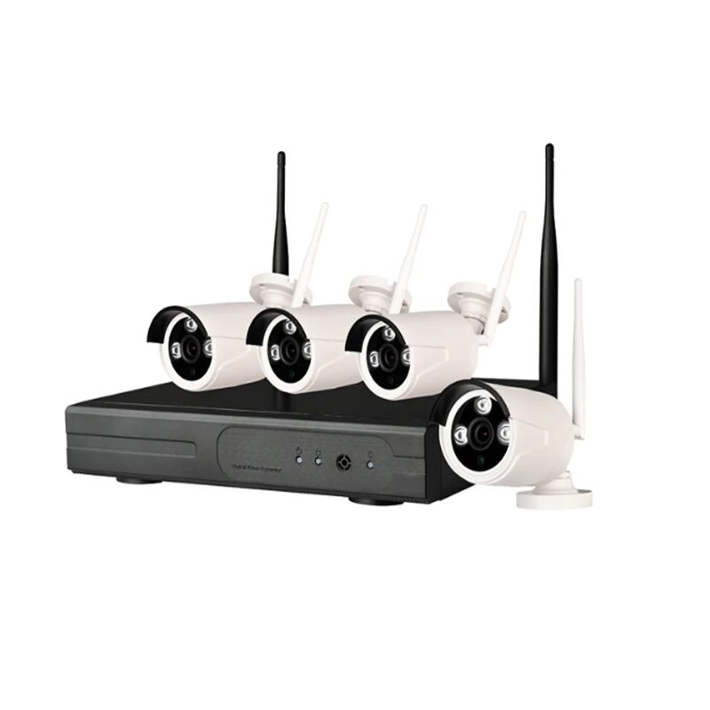 2 0 мегапиксельная 1080P 4CH Wifi NVR комплект беспроводная ip камера диапазон сигнала 100