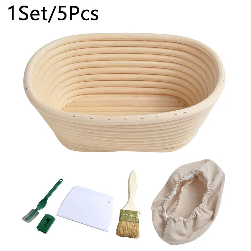 Набор инструментов для выпечки ручной работы овальная ротанговая корзина хлеб