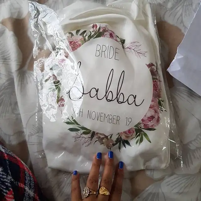 Изготовленный на заказ для дня рождения с цветочным принтом вечерние подарки