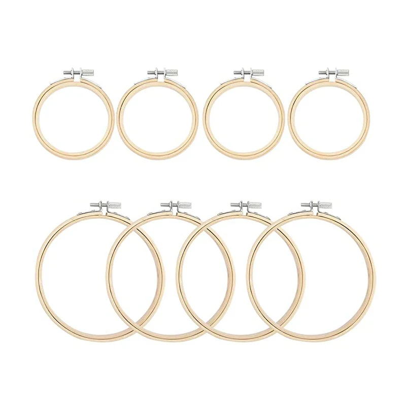 Круглая вышивальная рамка для вышивки Solid Wood Wreath Small Shed Frame Handmade Craft Tools DIY.