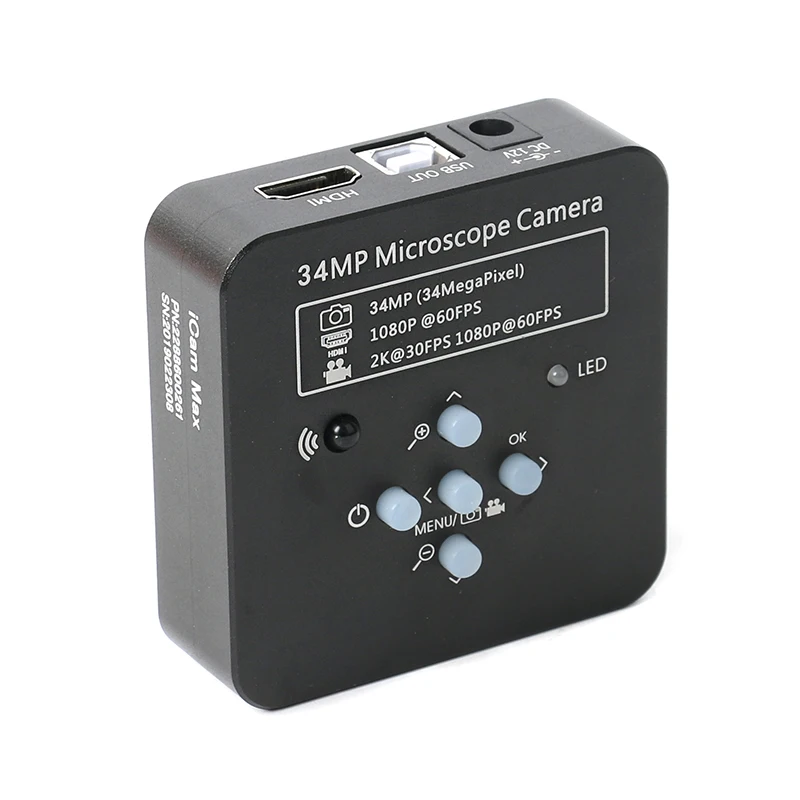 Лабораторный цифровой видеомикроскоп 34MP 1080P FHD 60FPS USB HDMI камера промышленный +