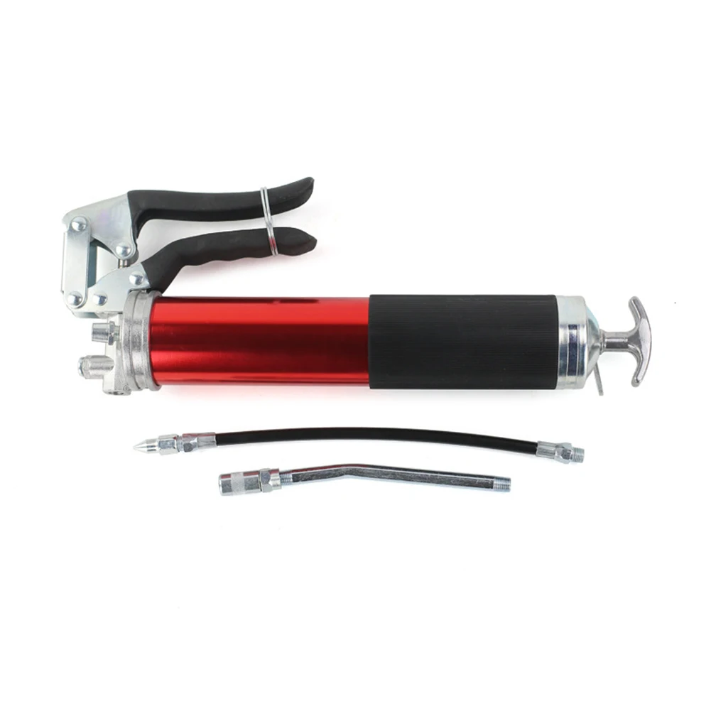 

4500 PSI Heavy Duty Pistol Grip 600CC Grease Gun with Whip Hose Rigid Pipe Grease Gun Flexi Rigid SUV Truck Excavator General