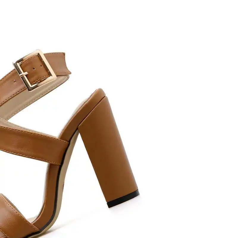 Женские босоножки на высоком каблуке сандалии гладиаторы с ремешком щиколотке