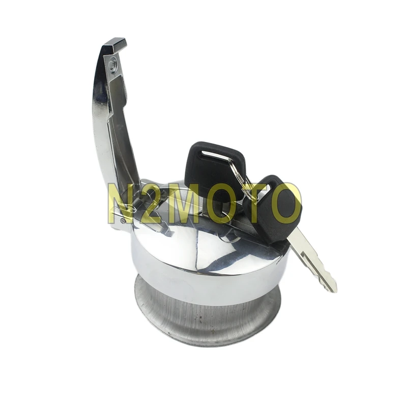 Откидная крышка для мотоциклетного бака со стальным наполнителем с отверстием