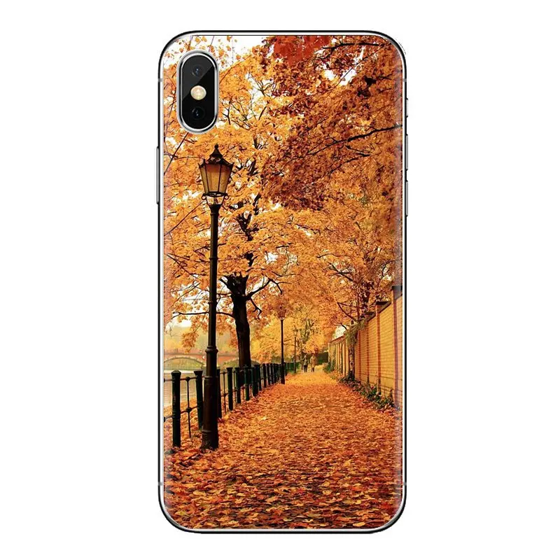 For Xiaomi Mi4 Mi5 Mi5S Mi6 Mi A1 A2 5X 6X 8 9 Lite SE Pro Max Mix 2 3 2S Silicone Cases Wonderful Scenery the falling leaves |