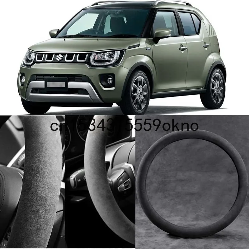 

Для Suzuki ignis черная Алькантара замшевые аксессуары для автомобиля
