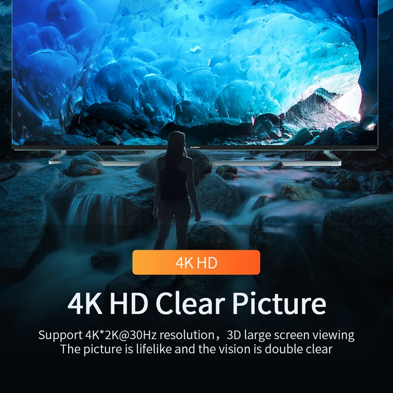 Коммутатор HDMI 4K 2 порта двунаправленный 1x2/2x1 разветвитель порты Sup Ultra HD 1080P 3D HDR HDCP