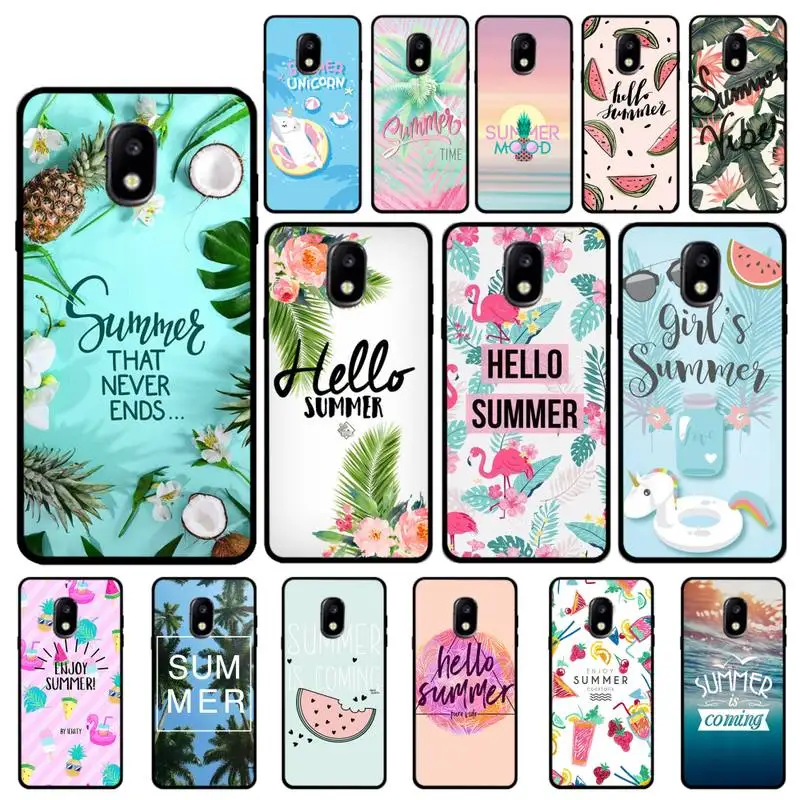 YNDFCNB Hello Cool Summer Beach Sea чехол для телефона Samsung Galaxy J7 J6 J6PLUS J8 J4 J4Plus J7DUO J7NEO J2 J5