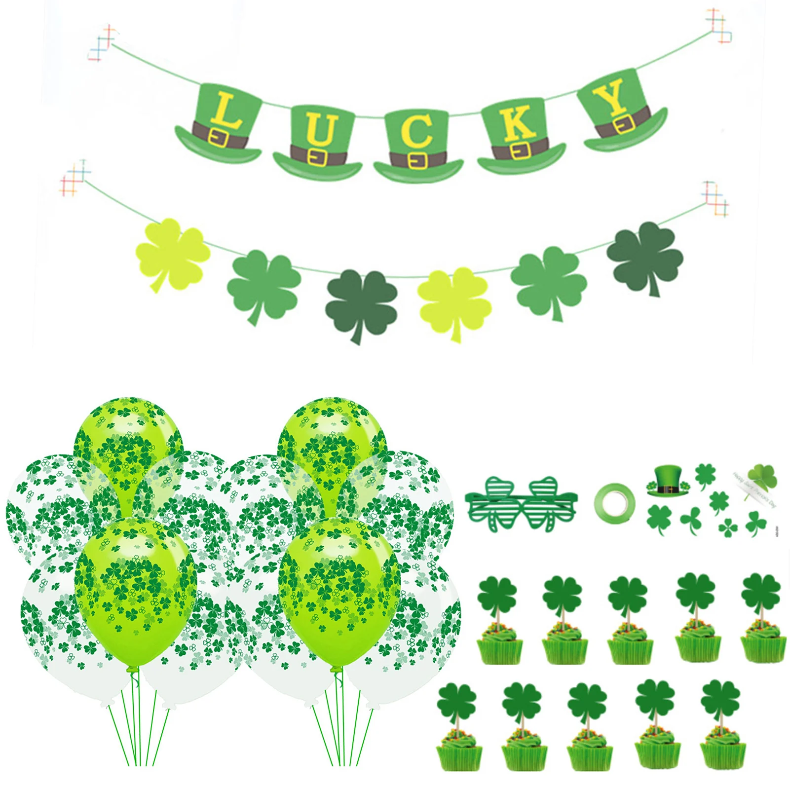 День Святого Патрика праздничные украшения: воздушные шары поставки ирландская