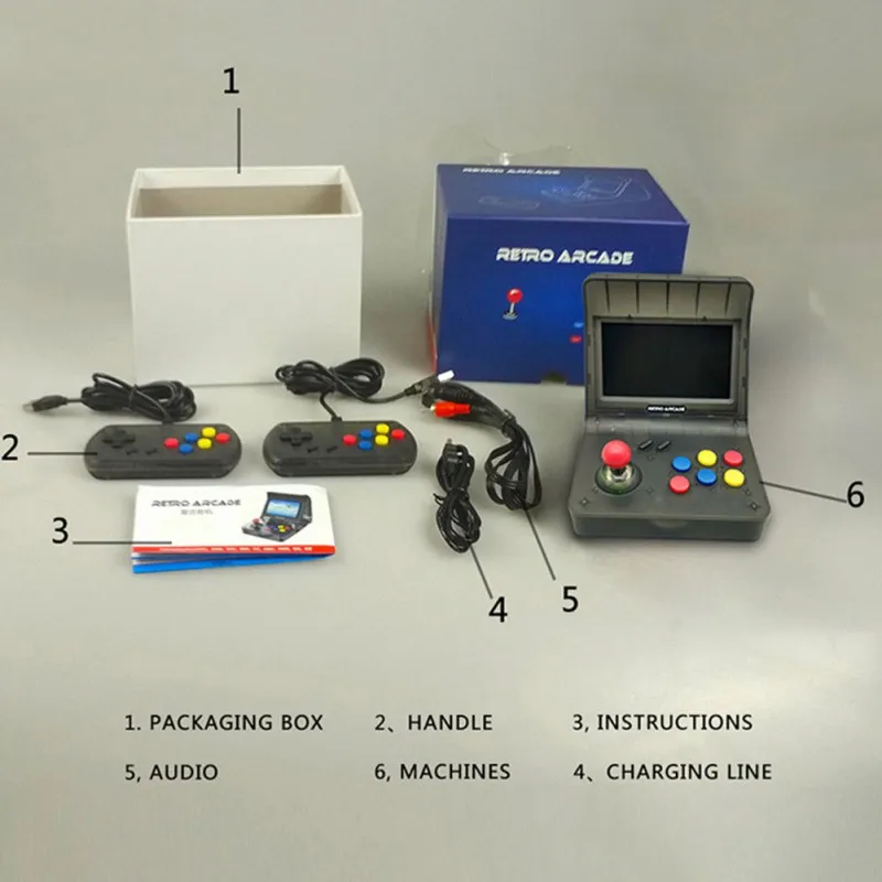 4 3 &quotРетро портативная игровая консоль со встроенными 3000 видеоиграми для NEOGEO