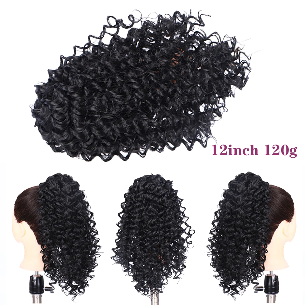 WEILAI синтетический парик для конского хвоста афро американский весенний вьющийся