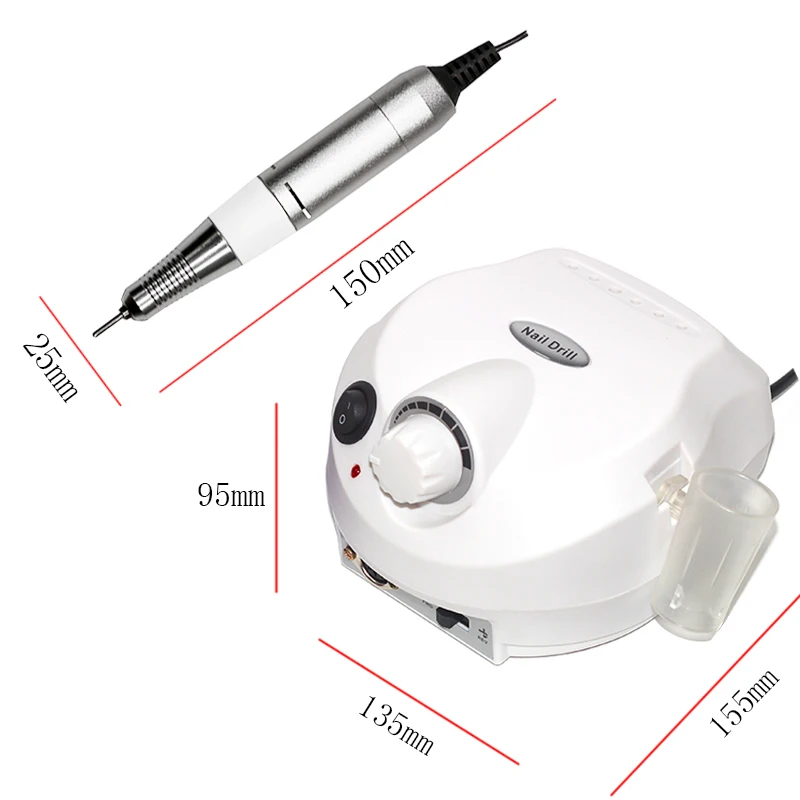 30000 об/мин Электрическая дрель для ногтей аппарат маникюра и педикюра с резцом