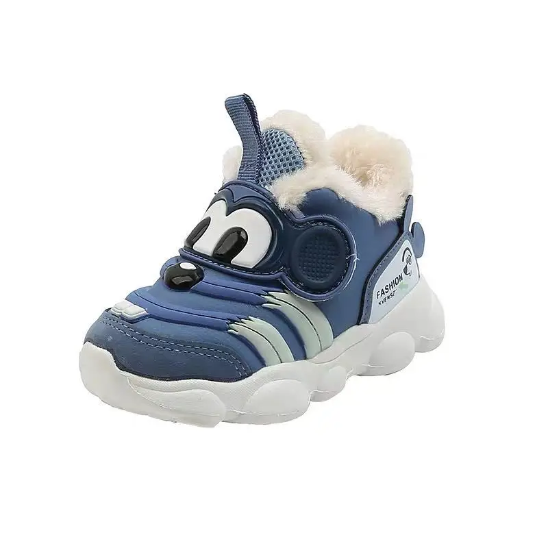

Hot Sales Cartoon Baby Sneakers Leisure Flush Girls Boys Shoes 5 Stars Casual Winter Infant Tennis Toddlers
