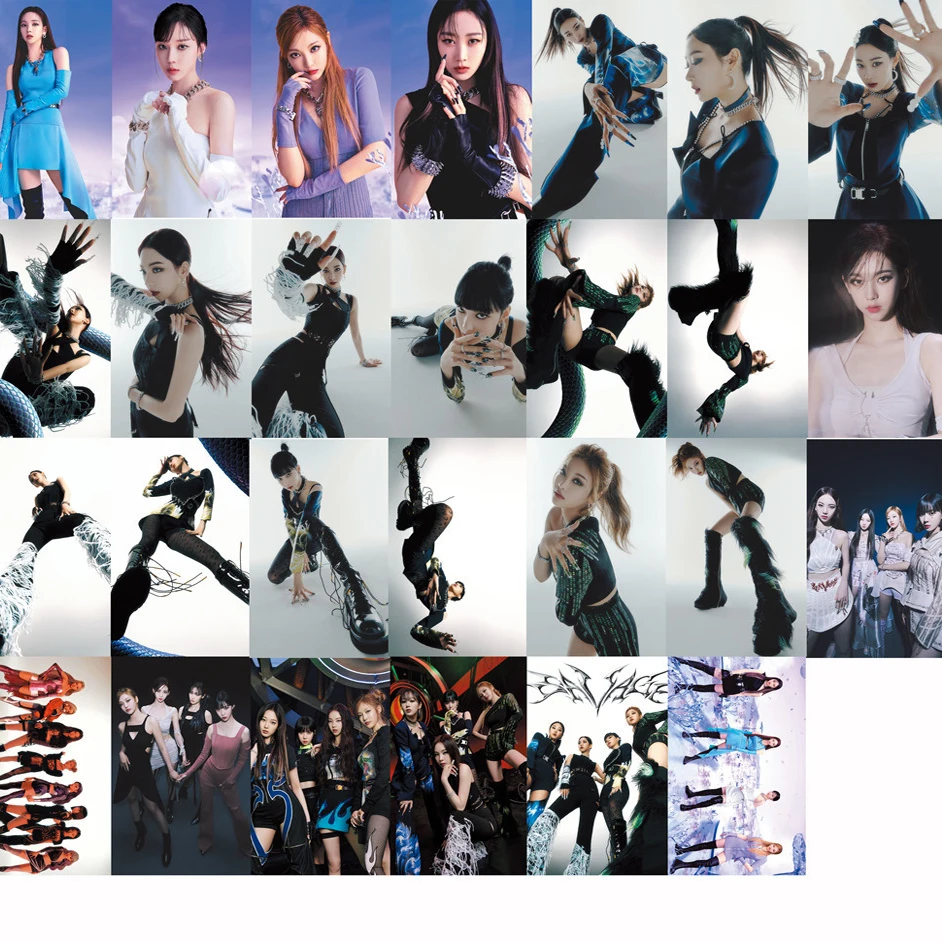 55 шт./компл. Kpop Aespa Lomo Cards новый альбом SAVAGE WINTER NINGNING Photocard Photo Album card Idol fan gifts |