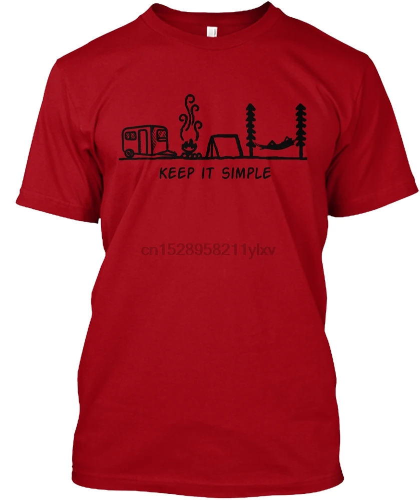 

Men t shirt Keep It Simple - Camping tshirts Women t-shirt